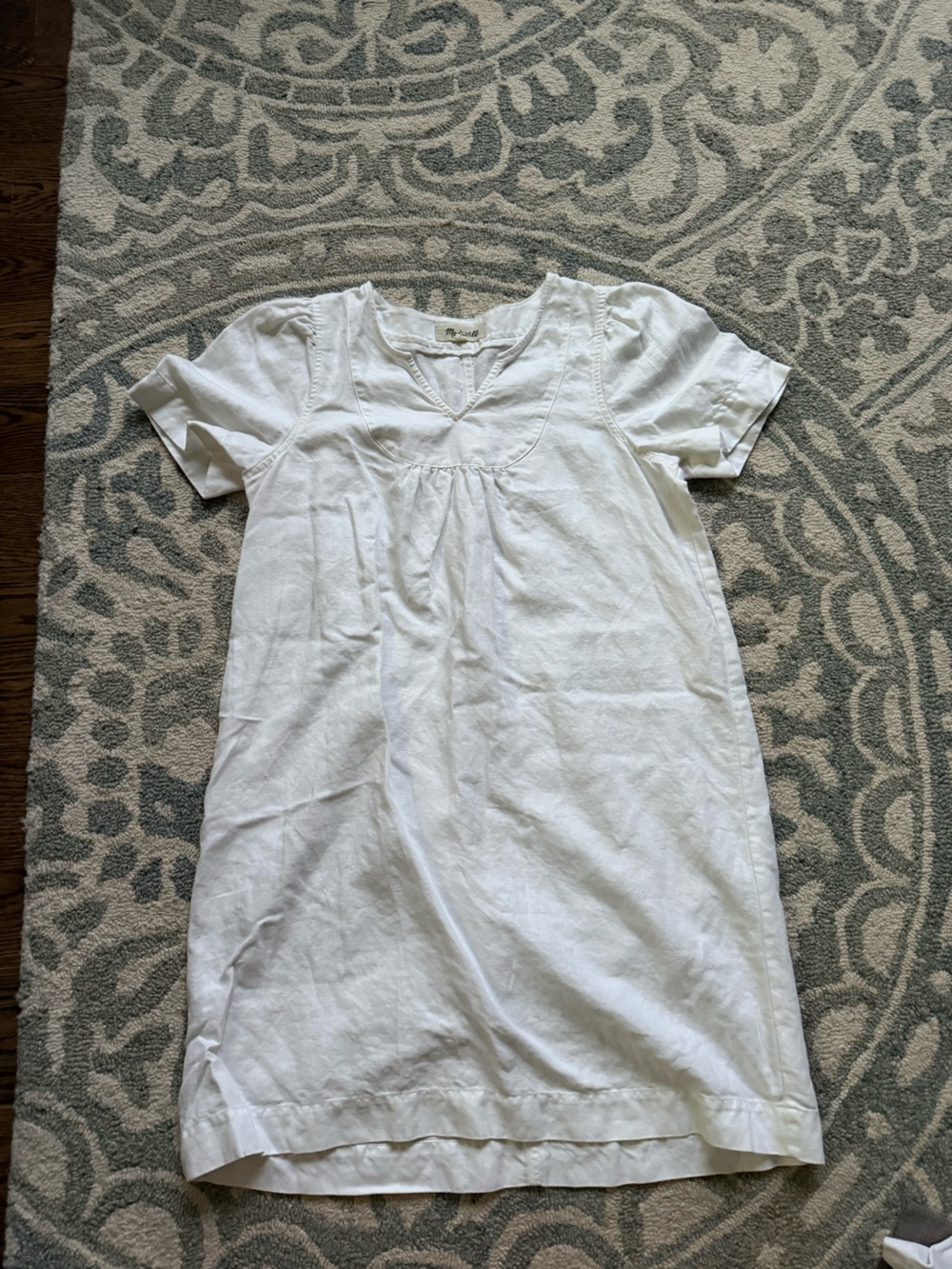 Madewell White Babydoll Dress